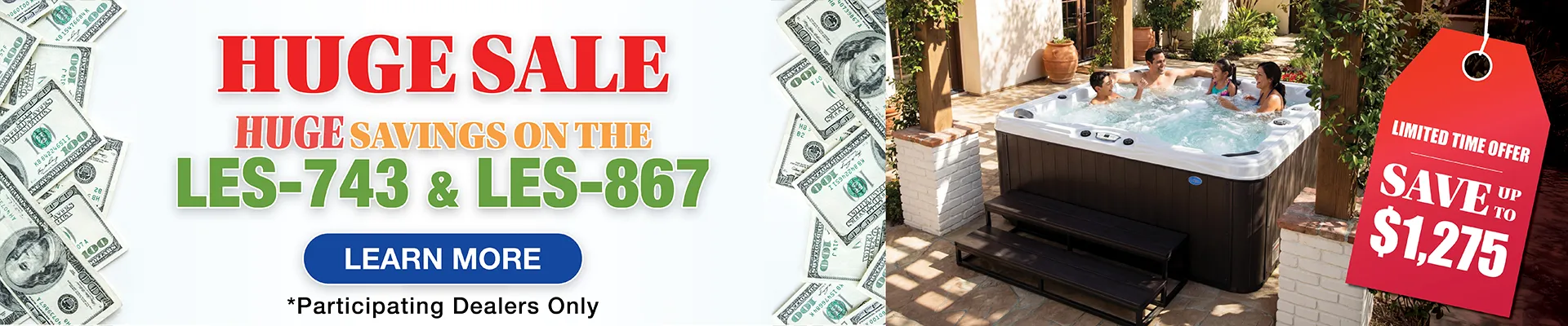 Calspas hot tub being used in a family setting - Tamarac